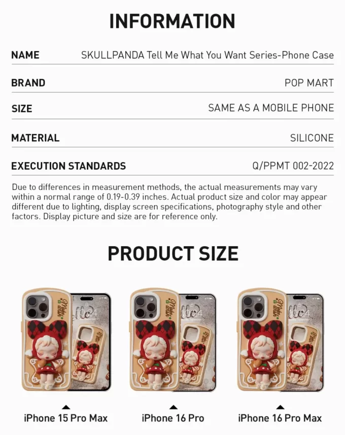 SKULLPANDA Tell Me What You Want-serien – Mobilskal SKULLPANDA Tell Me What You Want-serien – Mobilskal