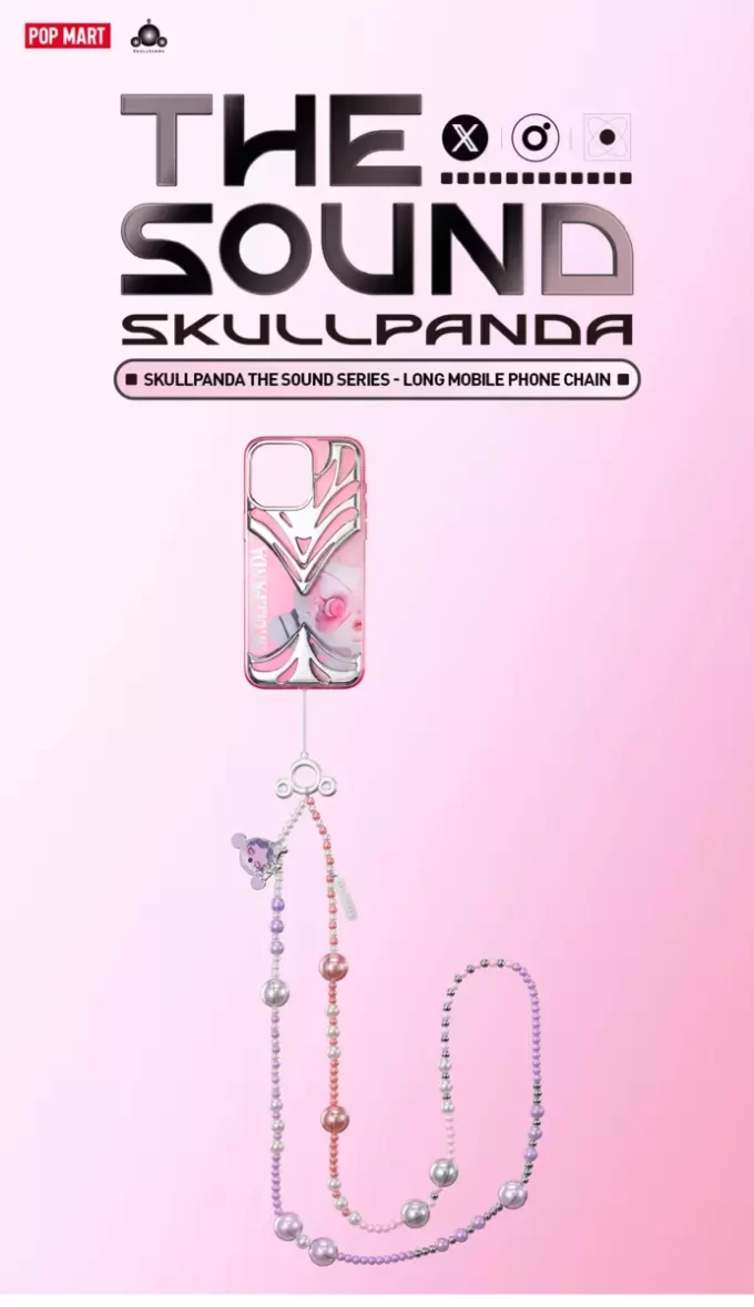 SKULLPANDA The Sound Series lång mobiltelefonkedja