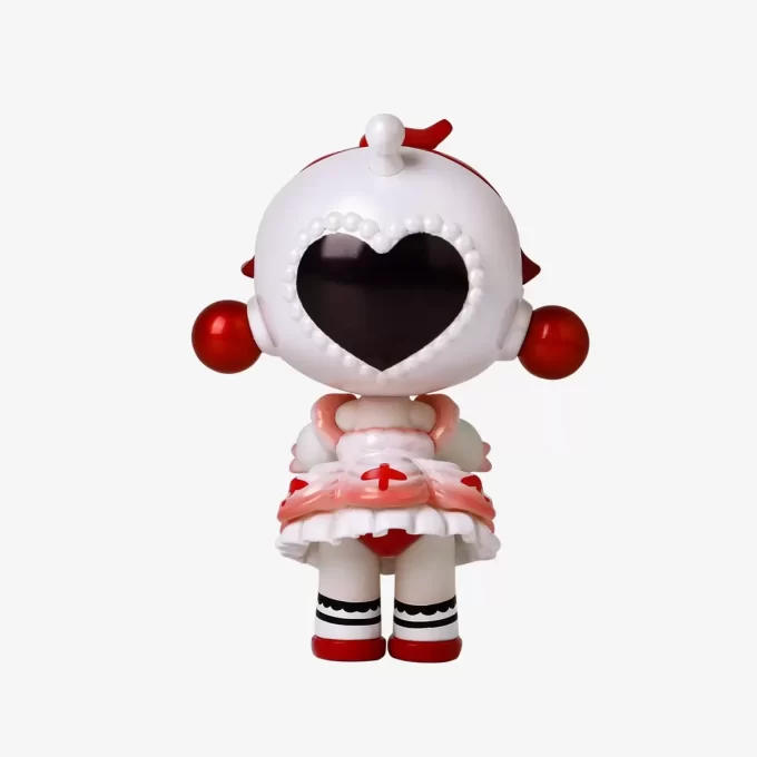 SKULLPANDA Vit Pigan Figurin