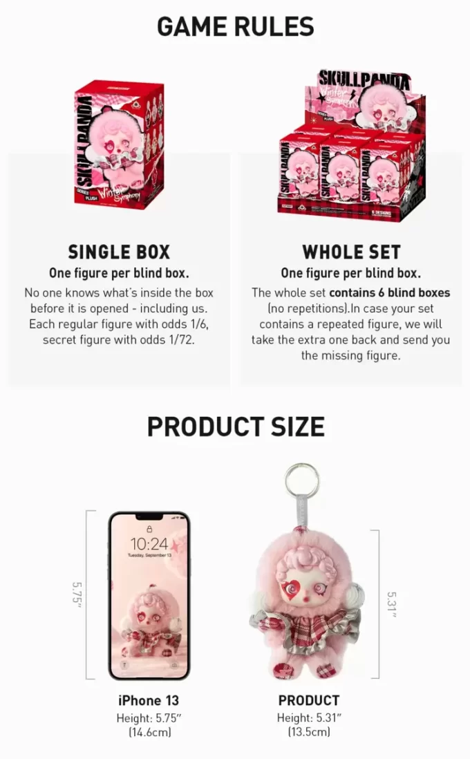 SKULLPANDA Winter Symphony Series Plysch