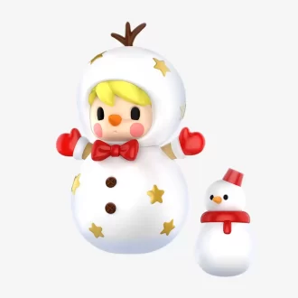 Snögubbefigur med söta bönor
