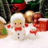 Snögubbefigur med söta bönor