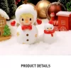 Snögubbefigur med söta bönor