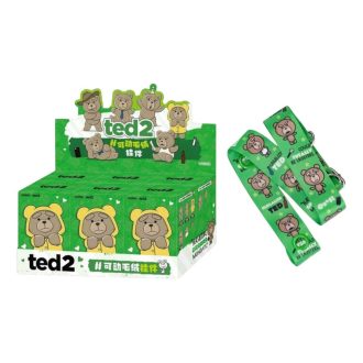 Ted2 Nallebjörn Action Plyschhänge Förseglat Etui (6 Blindlådaes) + Haklapp Specialbonus
