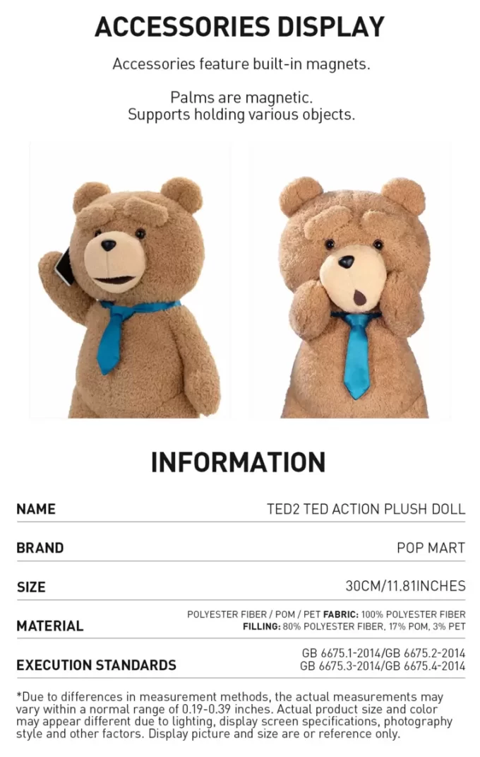 Ted2-ted Actionplyschfigur