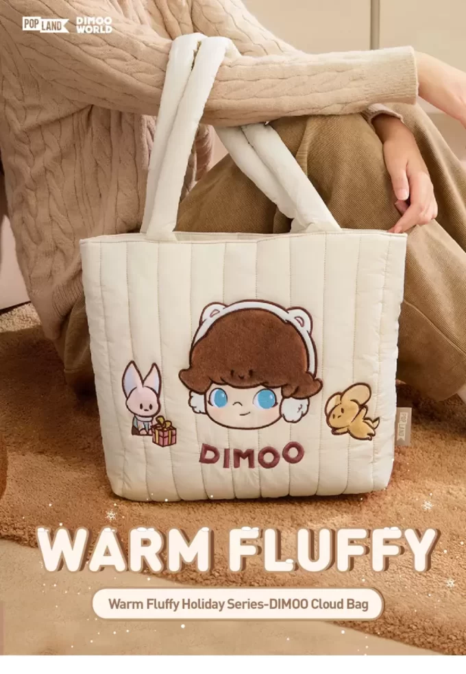 Varm fluffig julserie – DIMOO molnväska