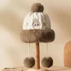 Varm fluffig julserie – LABUBU plyschmössa