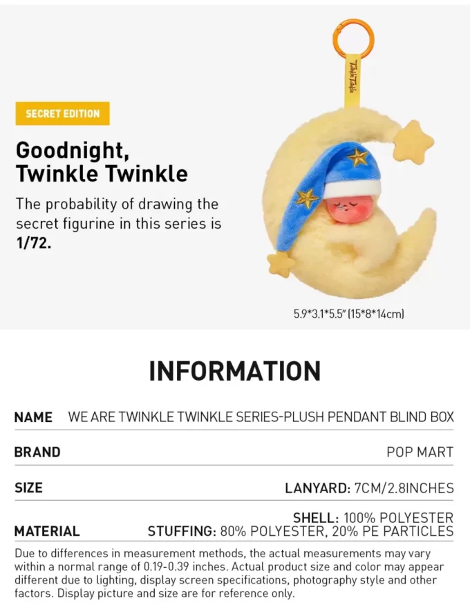 We Are Twinkle Twinkle-serien – Plyschhängande blindask